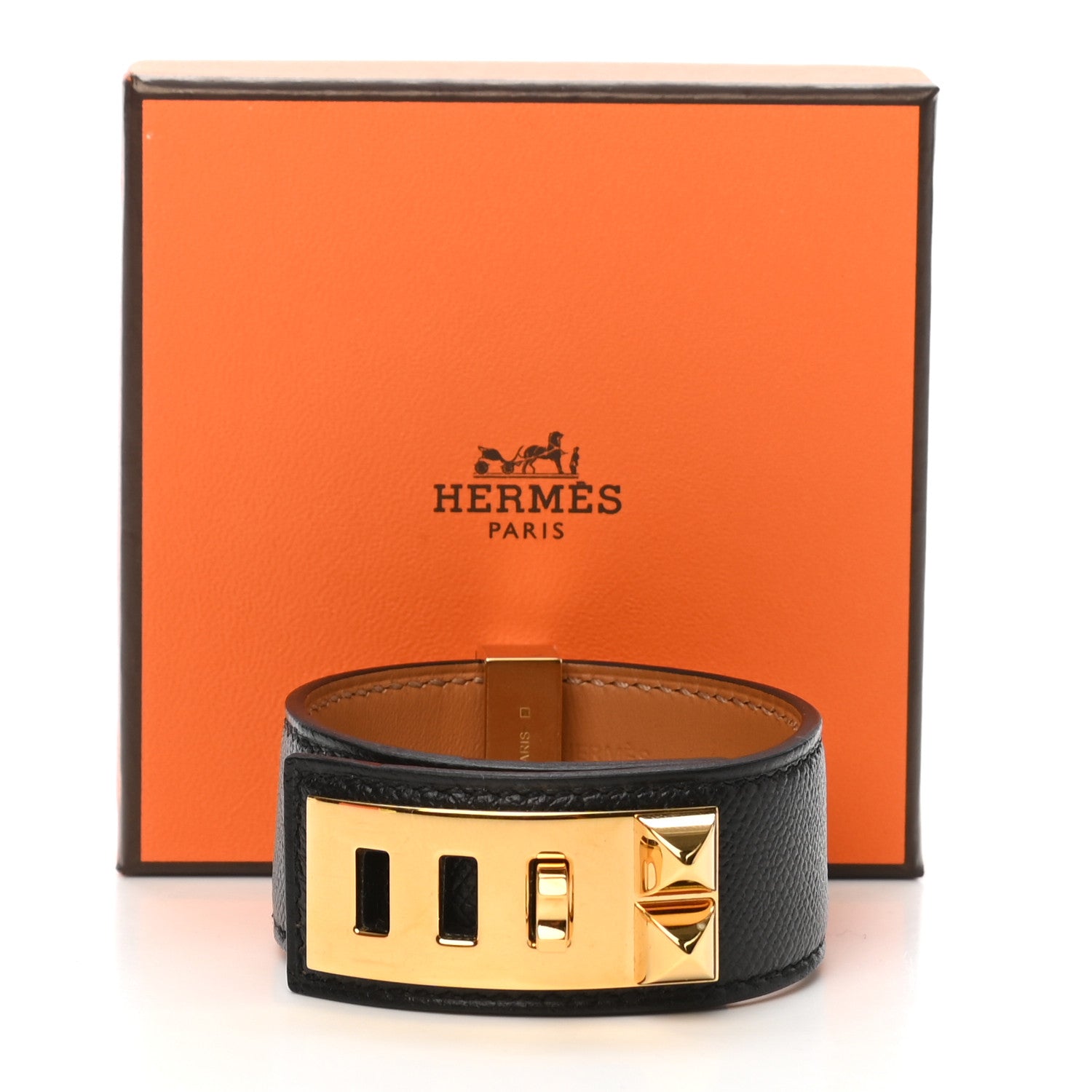 Hermes Epsom Collier de Chien CDC 24 Bracelet T2 Black 6 of 6