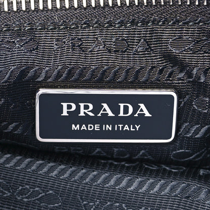 Prada Terry Cloth Small Tote Bag Cielo Black 6 of 10