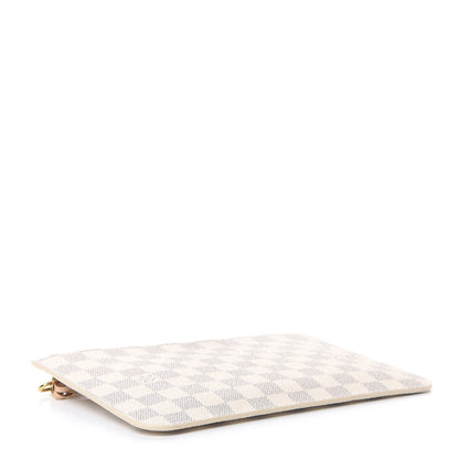 Louis Vuitton Damier Azur Neverfull MM GM Pochette Rose Ballerine 3 of 6