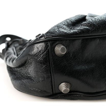 Balenciaga Agneau Arena Monochrome Small Le Cagole Shoulder Bag Black 10 of 12