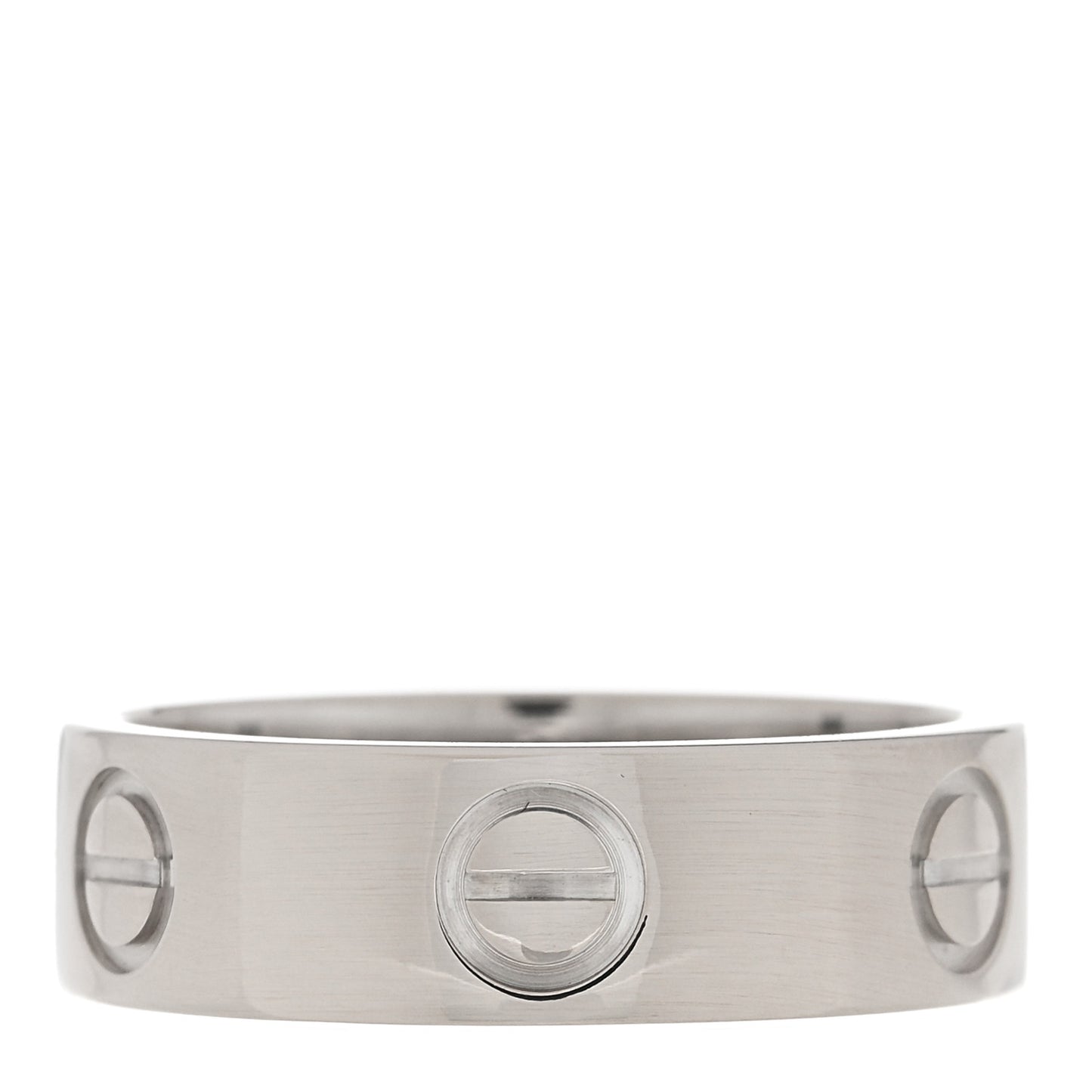 18K White Gold 5.5mm LOVE Ring 51 5.75