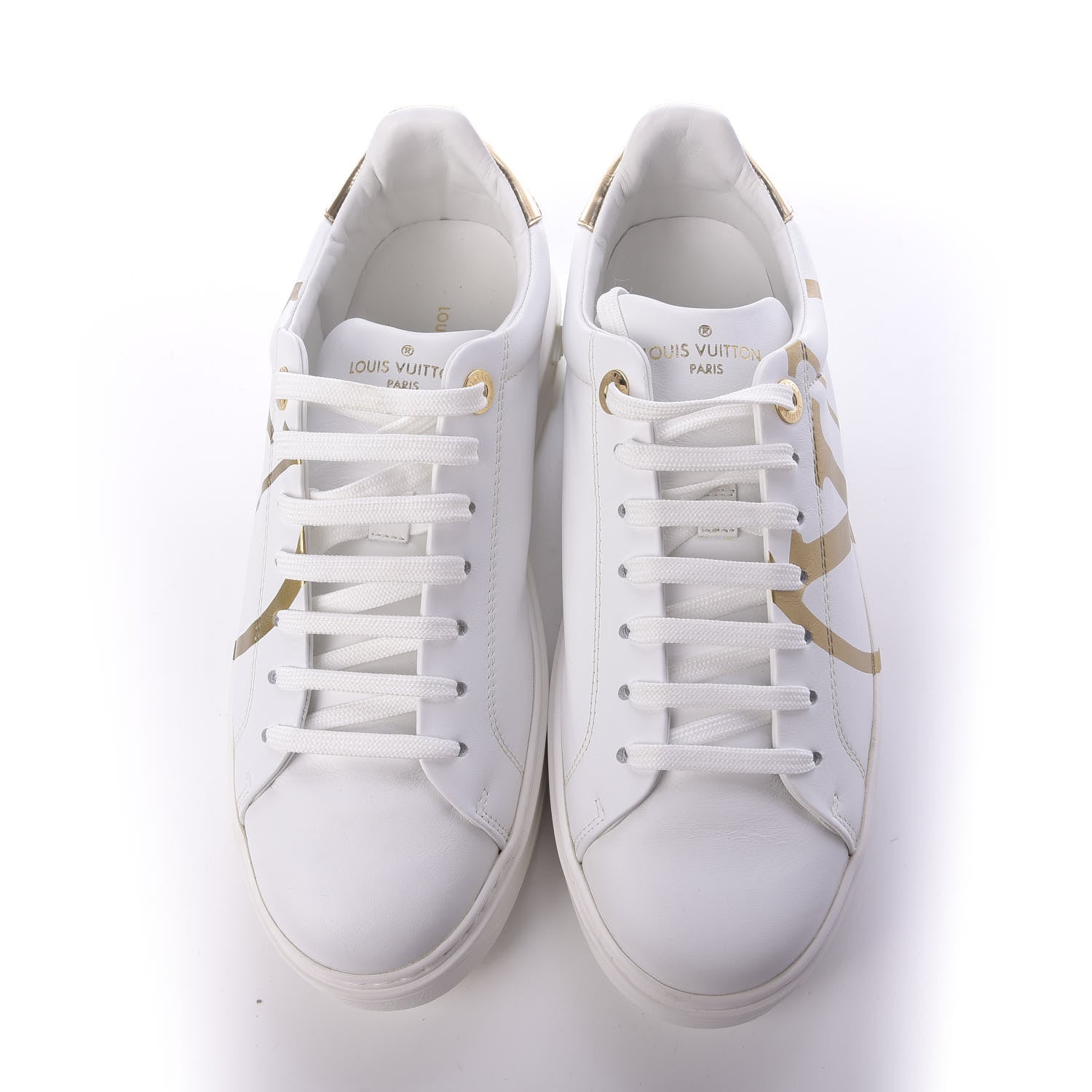 Louis Vuitton Calfskin Time Out Sneakers 41 White 6 of 10