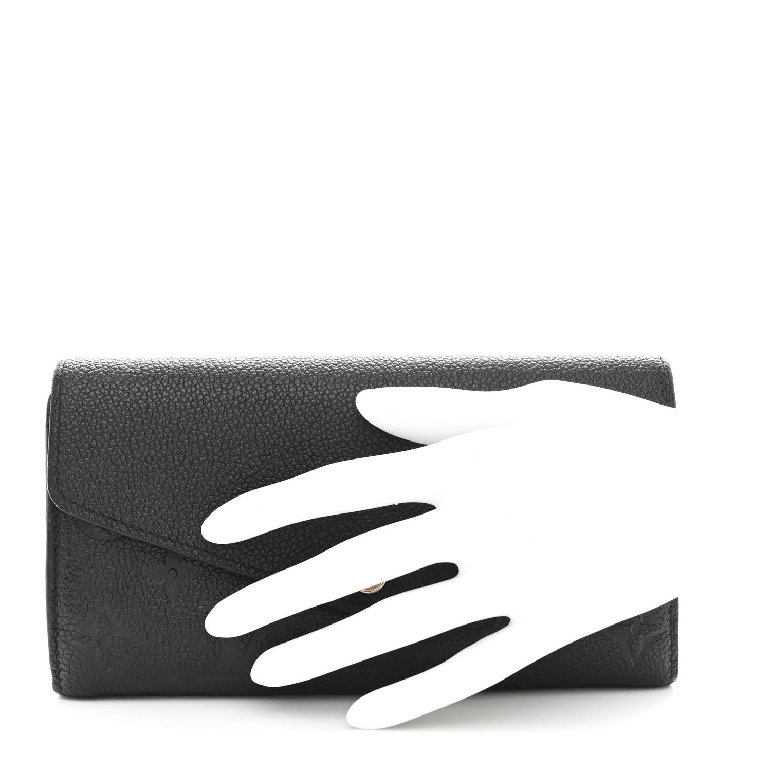 Louis Vuitton Empreinte Sarah Wallet NM Black 2 of 8