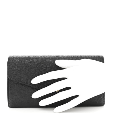 Louis Vuitton Empreinte Sarah Wallet NM Black 2 of 8