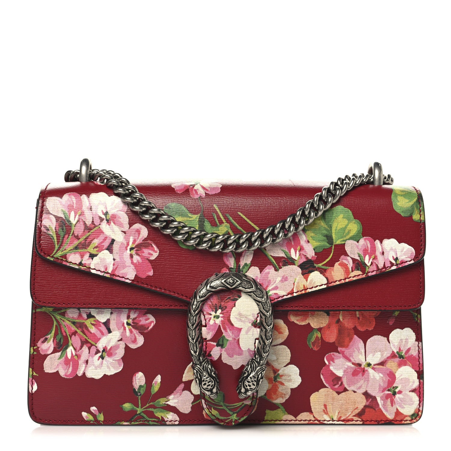 Gucci Calfskin Blooms Print Small Dionysus Shoulder Bag Romantic Cherry Multicolor 1 of 10