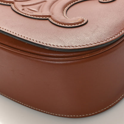 Celine Smooth Calfskin Cuir Triomphe Folco Crossbody Bag Tan 8 of 8