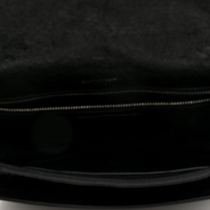 Saint Laurent Crinkled Calfskin Matelasse Monogram Medium Niki Chain Satchel Black 5 of 9