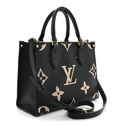 Louis Vuitton Empreinte Monogram Giant Onthego PM Black Beige 3 of 11