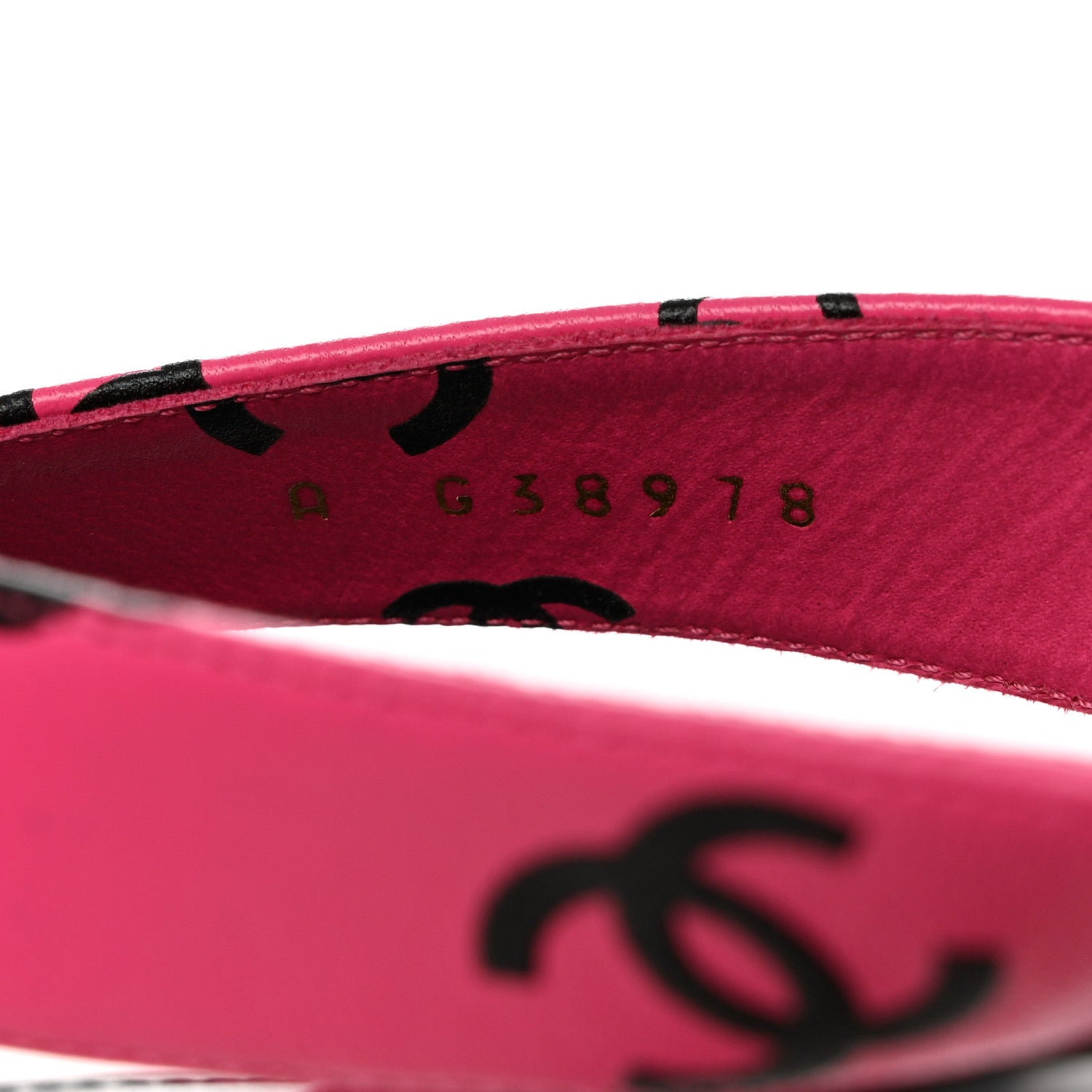 Chanel Printed Lambskin Coco Beach Thong Sandals 40.5 Dark Pink Black 7 of 8