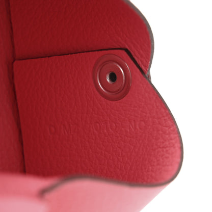 Hermes Evercolor Calvi Card Case Rose Azalee 7 of 8