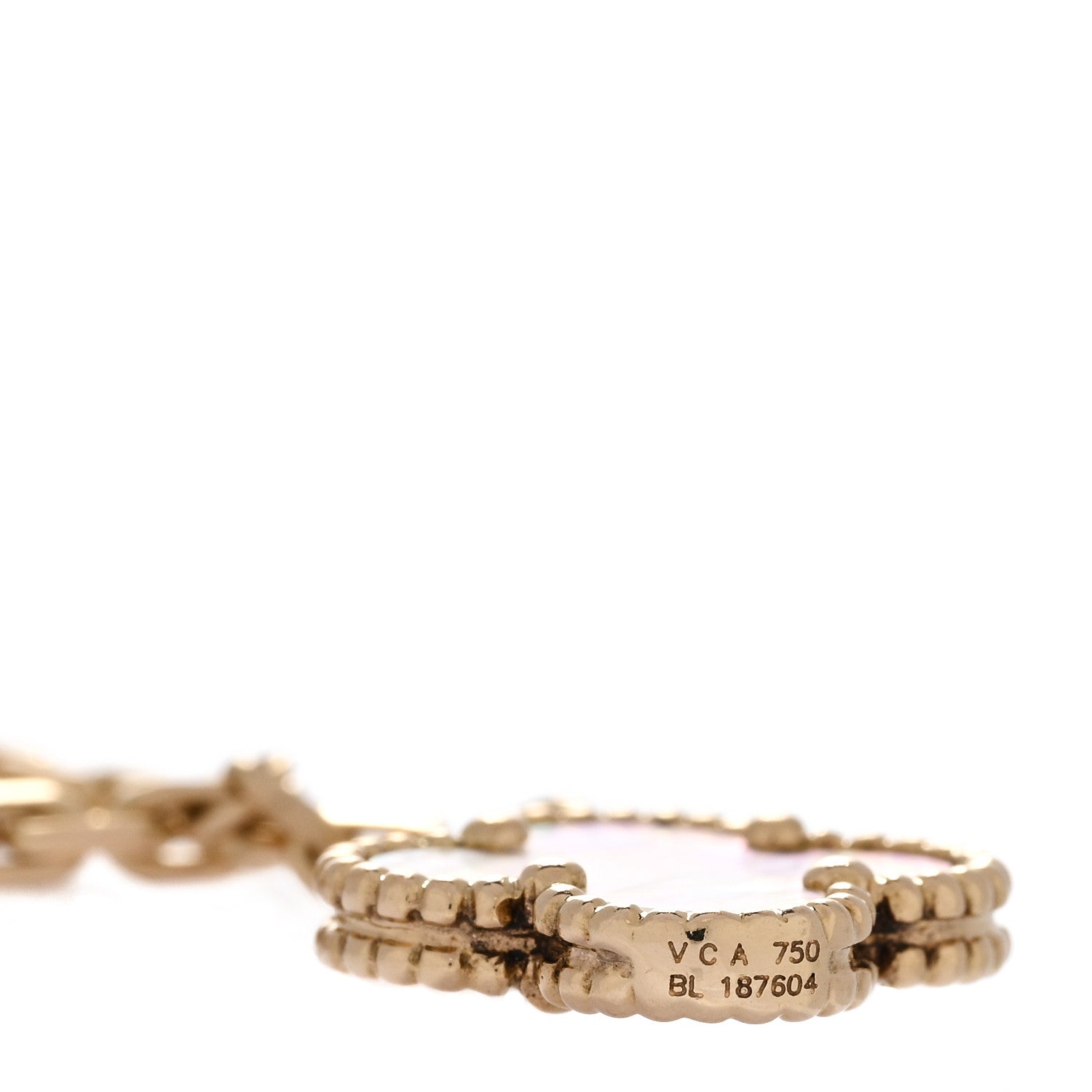 Van Cleef & Arpels 18K Yellow Gold Mother of Pearl 6 Motifs Magic Alhambra Necklace 5 of 5