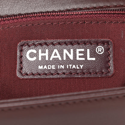 Chanel Calfskin Chevron Quilted New Medium Boy Flap Burgundy 7 of 10