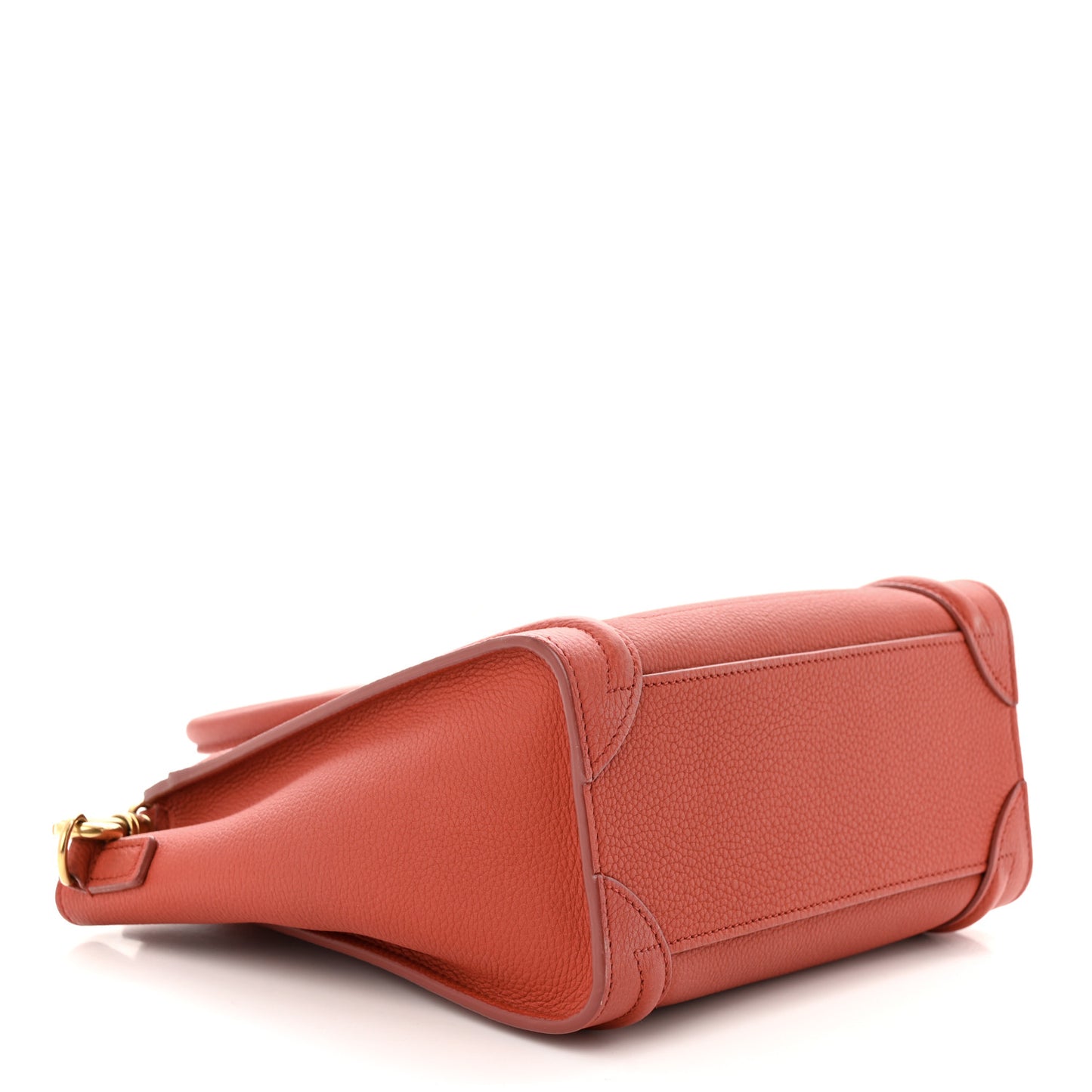 Drummed Calfskin Nano Luggage Terracotta