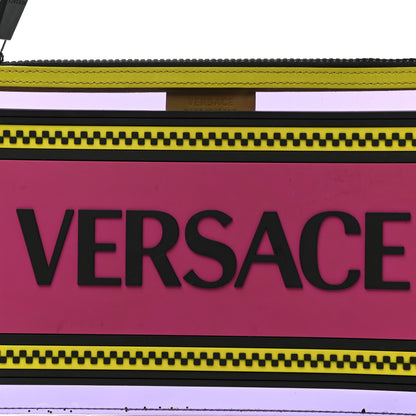 Versace Vinyl Rubber Calfskin 90s Logo Pouch Multicolor 6 of 9