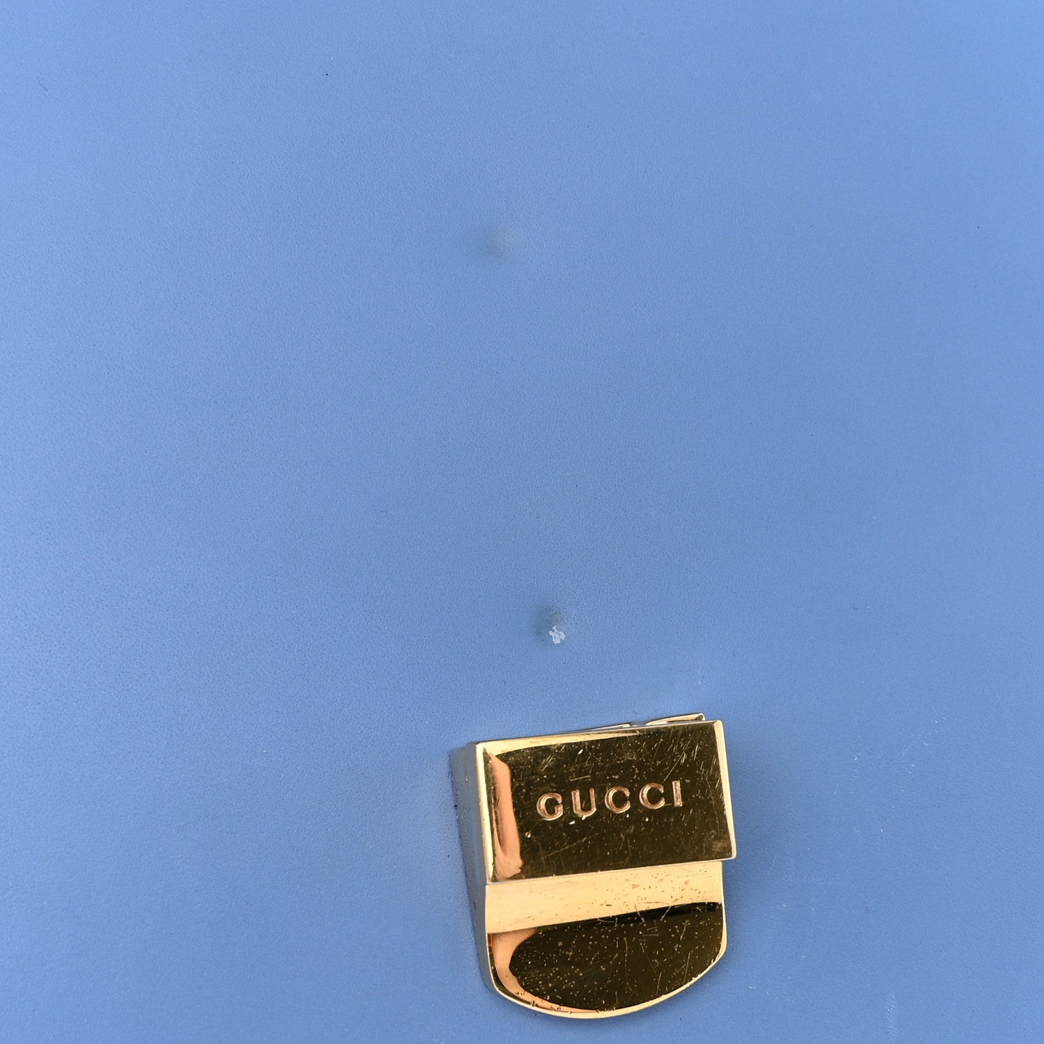 Gucci Calfskin Small Sylvie Shoulder Bag Clear Sky Blue 11 of 20
