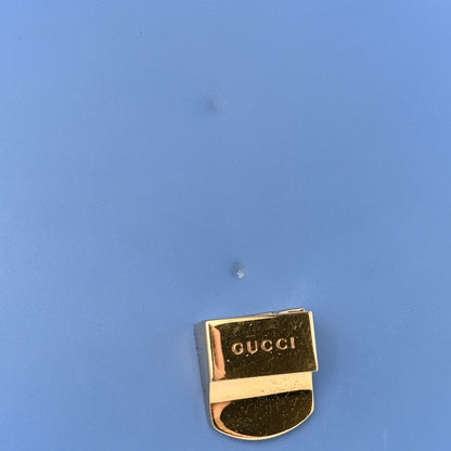 Gucci Calfskin Small Sylvie Shoulder Bag Clear Sky Blue 11 of 20