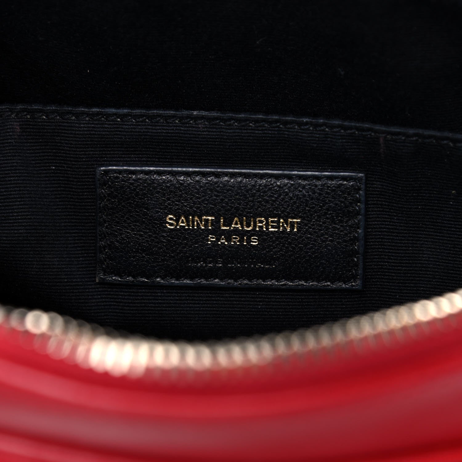 Saint Laurent Calfskin Matelasse Monogram Lou Camera Bag Red 6 of 15