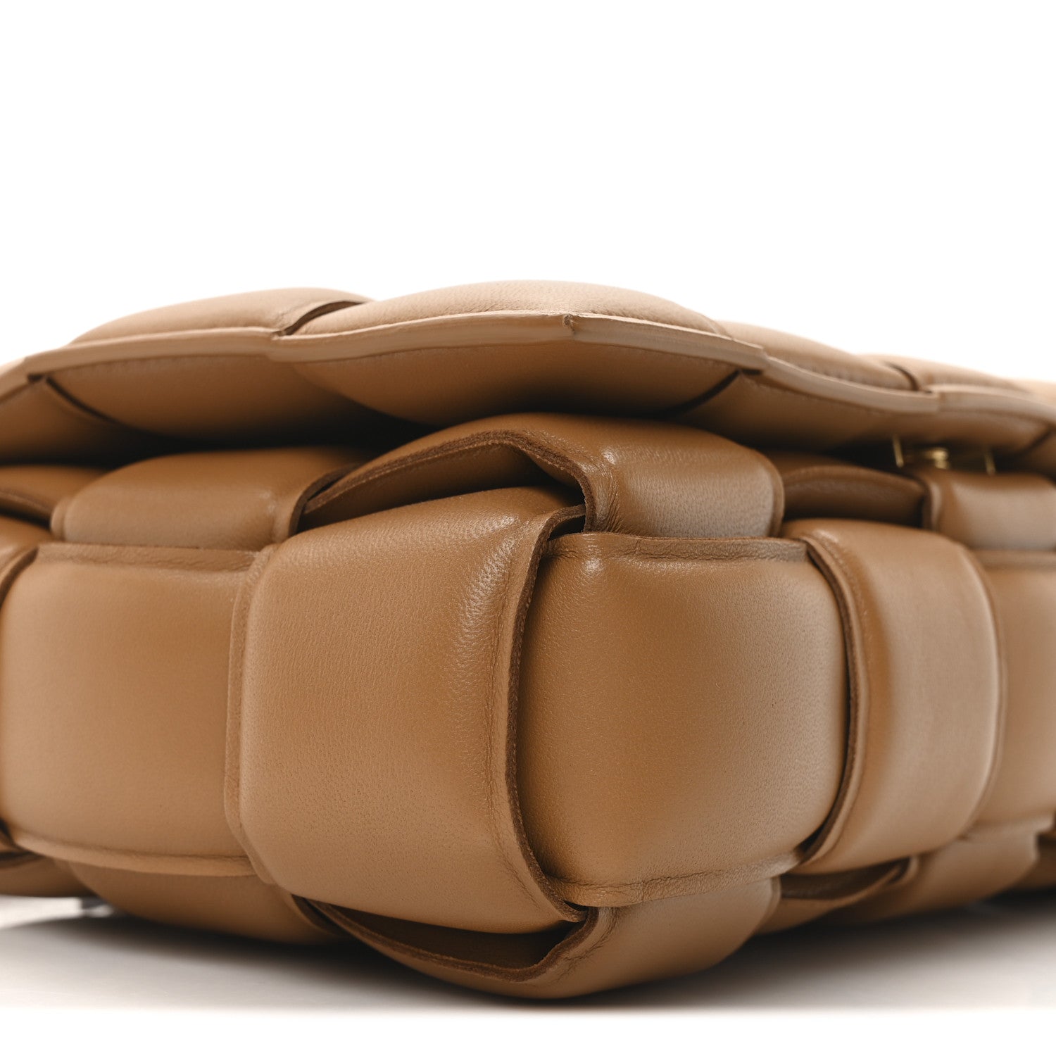 Bottega Veneta Nappa Maxi Intreccio Padded Cassette Crossbody Bag Caramel 8 of 9