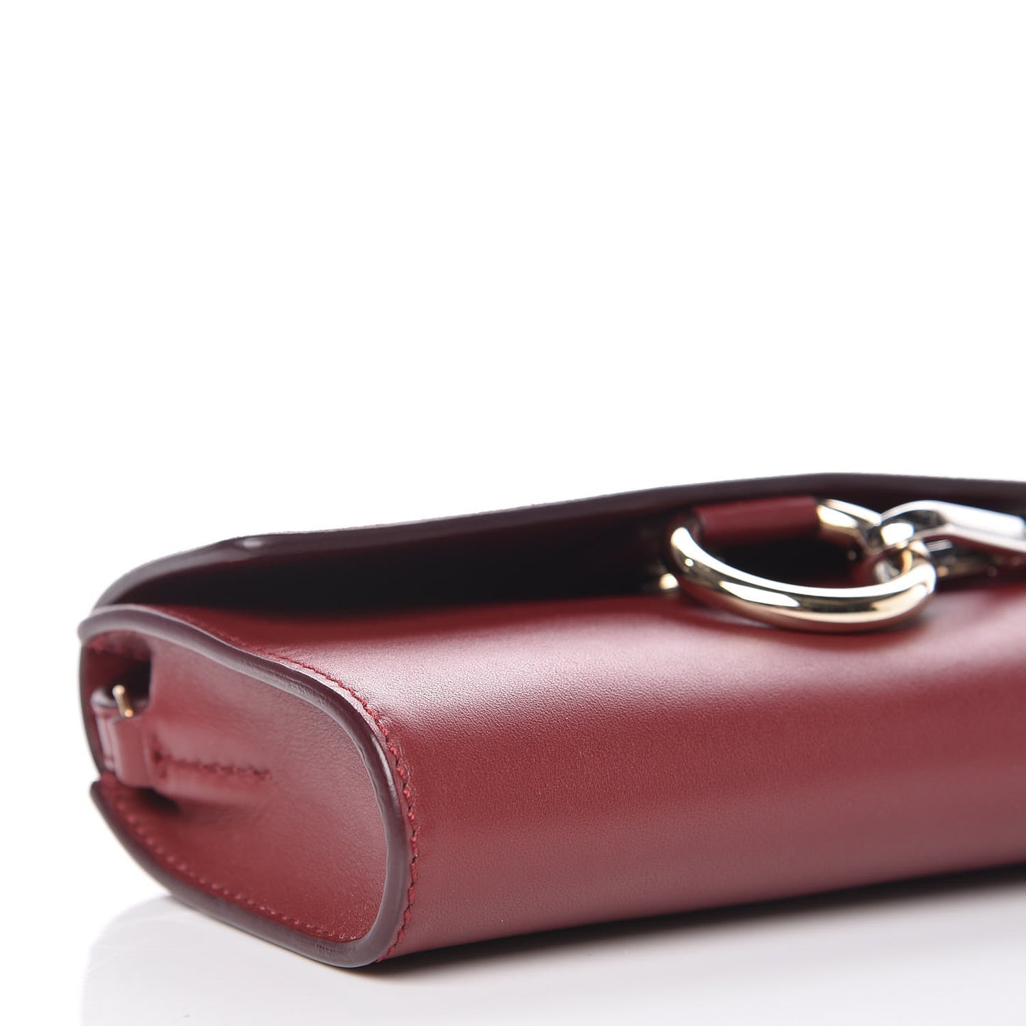 Suede Calfskin Mini Faye Shoulder Bag Plum Purple