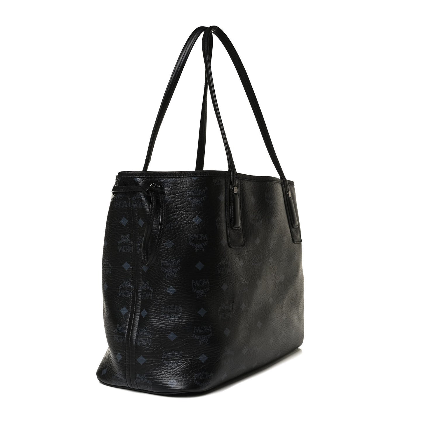 Visetos Medium Liz Reversible Shopper Tote Black