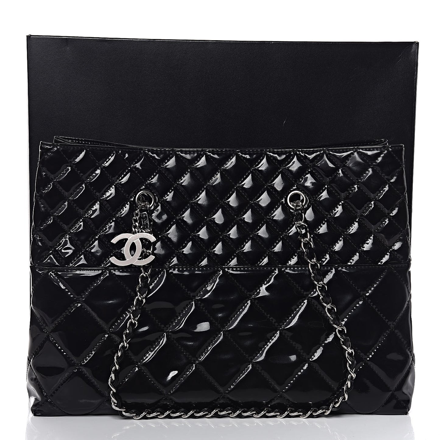 Vinyl Quilted Large In The Business Tote Black