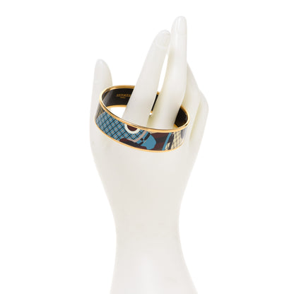 Hermes Enamel Printed Wide Bracelet 70 2 of 5