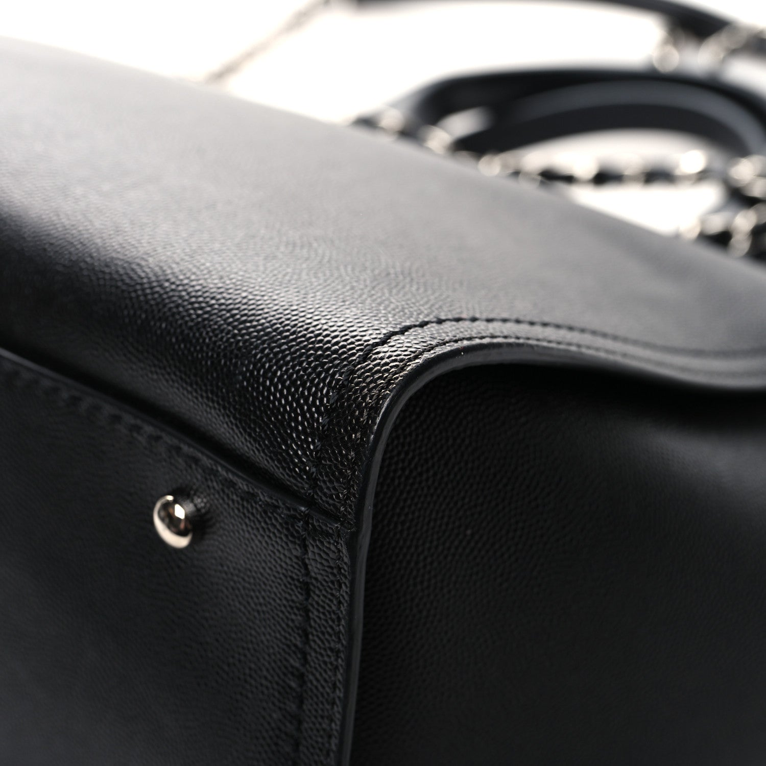 Chanel Caviar Small Studded Deauville Tote Black 11 of 11