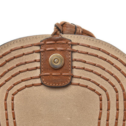 Chloe Suede Calfskin Braided Mini Hudson Shoulder Bag Caramel 15 of 15