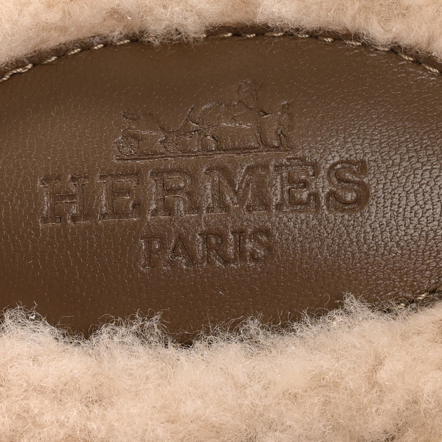 Suede Goatskin Shearling Womens Oz Mules 38 Etoupe Ecru