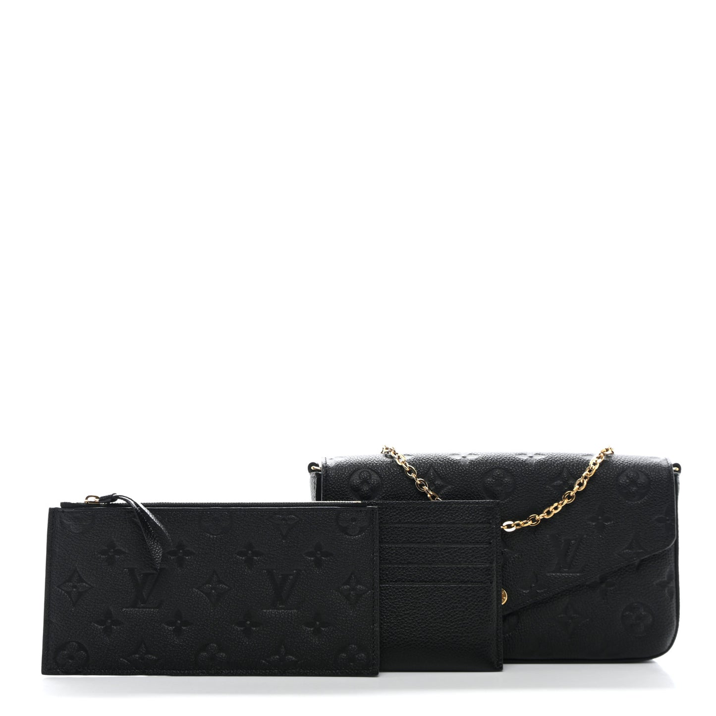 Empreinte Pochette Felicie Chain Wallet Black