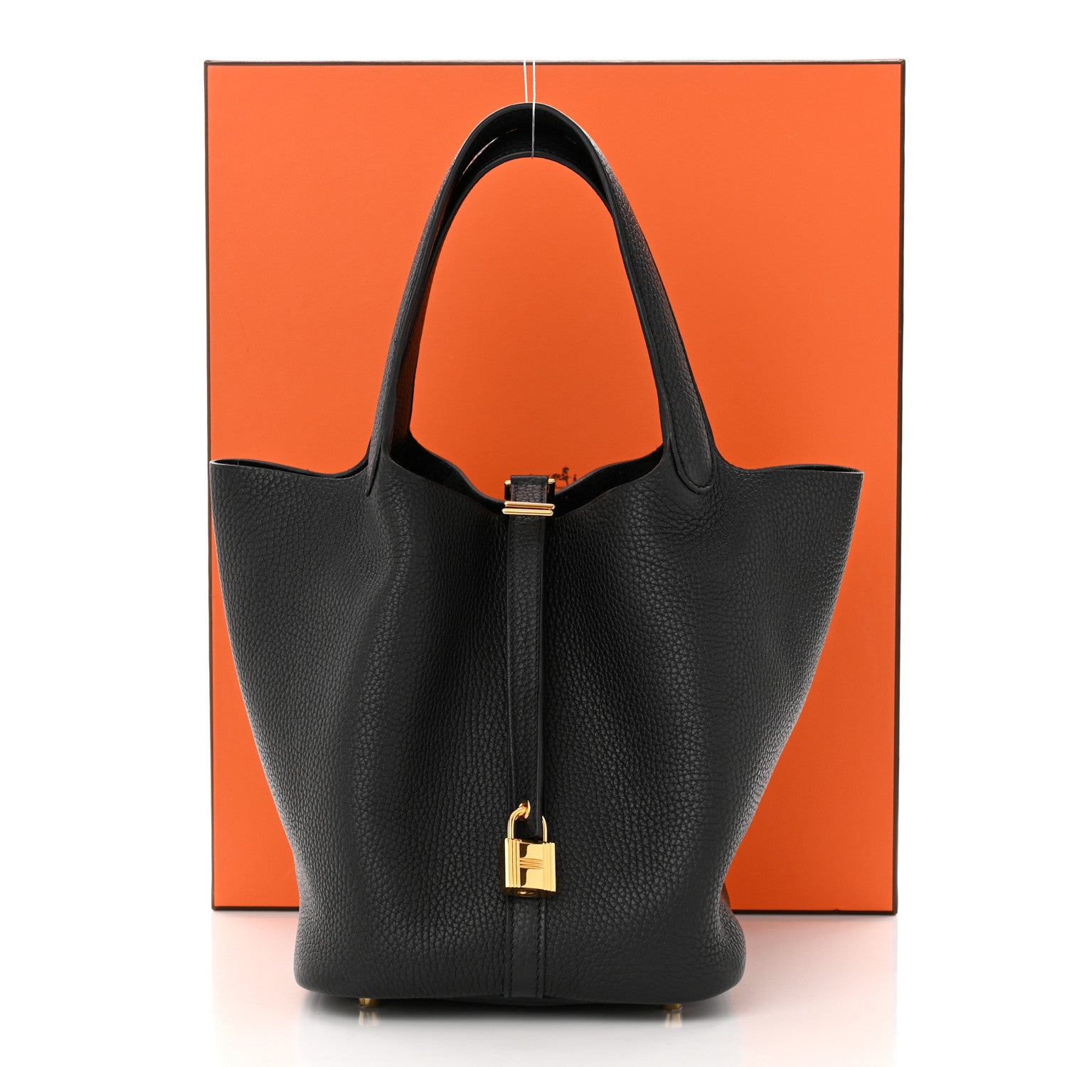 Hermes Taurillon Clemence Picotin Lock 22 MM Black 11 of 11