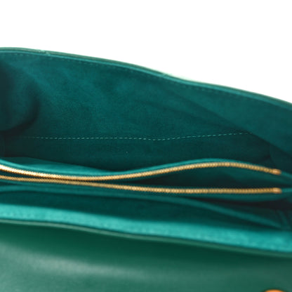 Louis Vuitton Calfskin New Wave Chain Bag MM NM Emerald 5 of 9