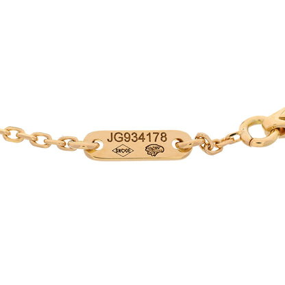 Van Cleef & Arpels 18K Yellow Gold Mother of Pearl Sweet Alhambra Bracelet 4 of 5