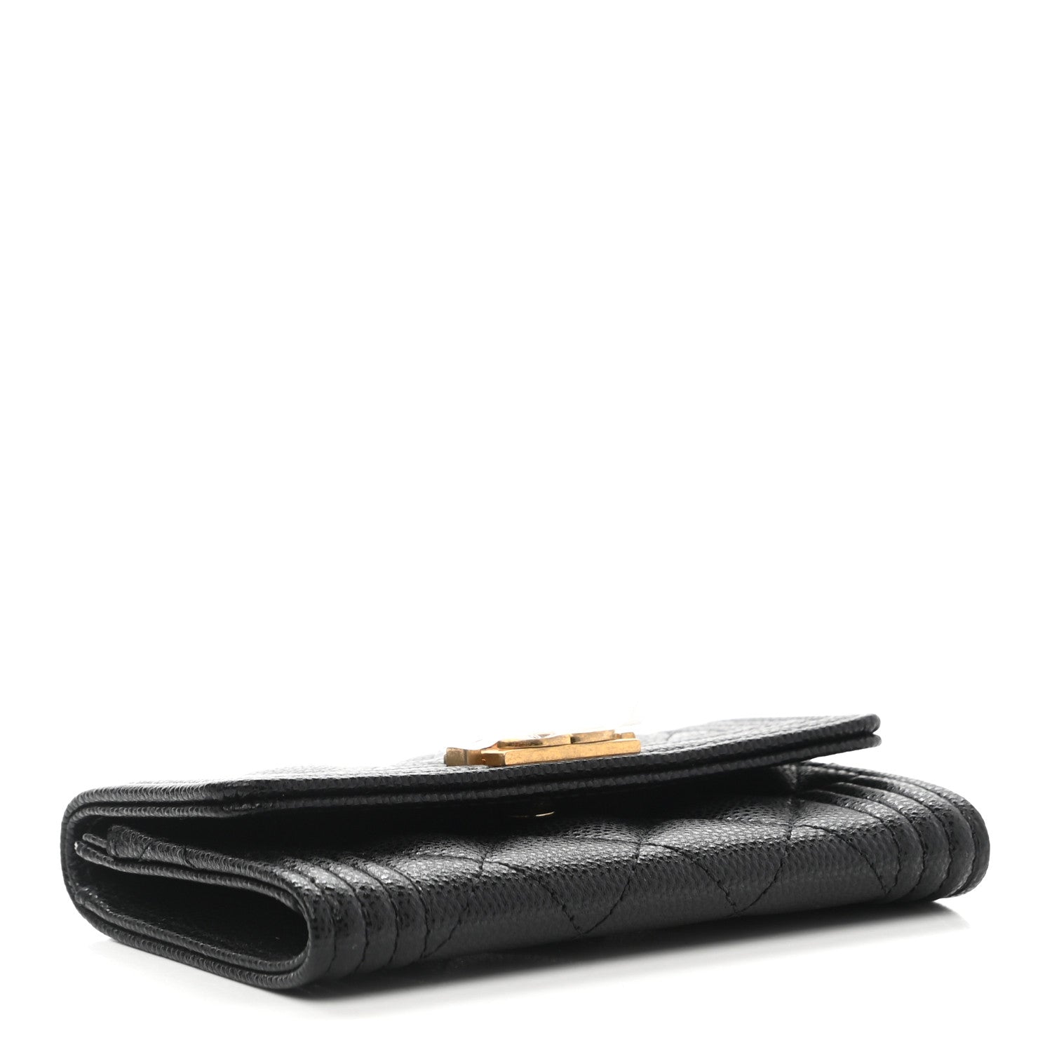 Chanel Caviar Quilted Boy Flap Card Holder Black 4 of 10