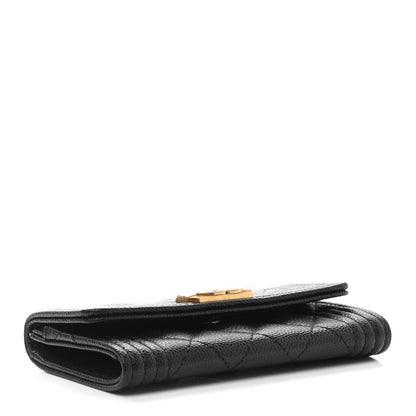 Chanel Caviar Quilted Boy Flap Card Holder Black 4 of 10