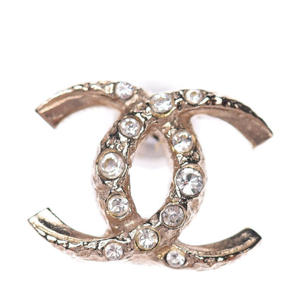 Chanel Crystal CC Earrings Gold 3 of 6