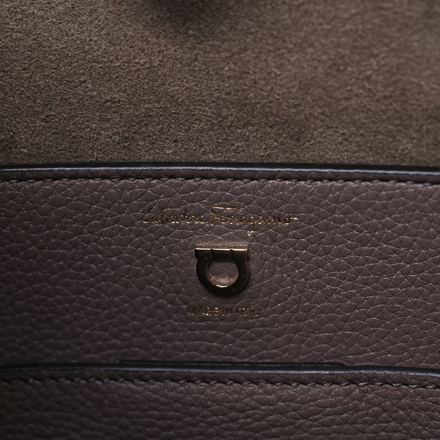 Salvatore Ferragamo Calfskin Reverse Hobo Gray 6 of 8