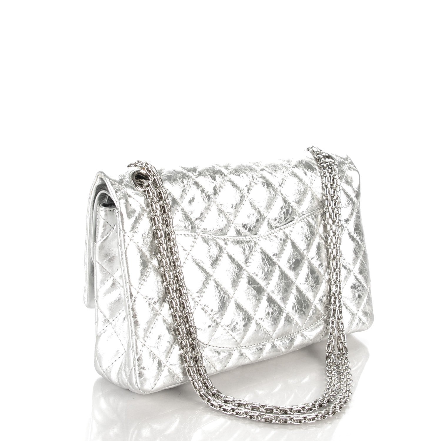 Chanel Metallic Calfskin 2.55 Reissue 226 Flap Silver 3 of 8