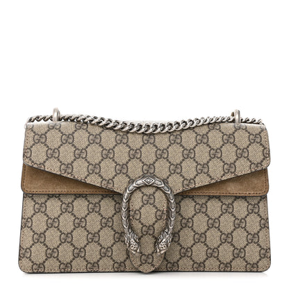 Gucci GG Supreme Monogram Small Dionysus Shoulder Bag Taupe 1 of 16