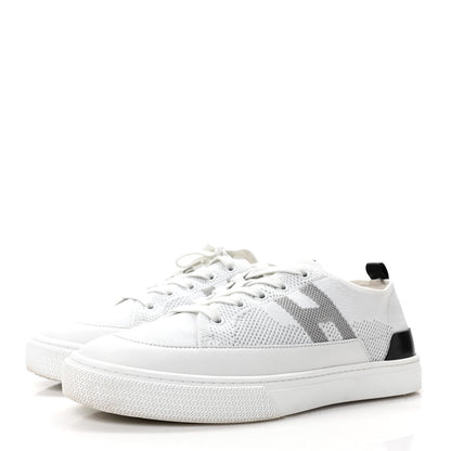 Hermes Calfskin Deep Sneakers 40 White Multicolor 3 of 9