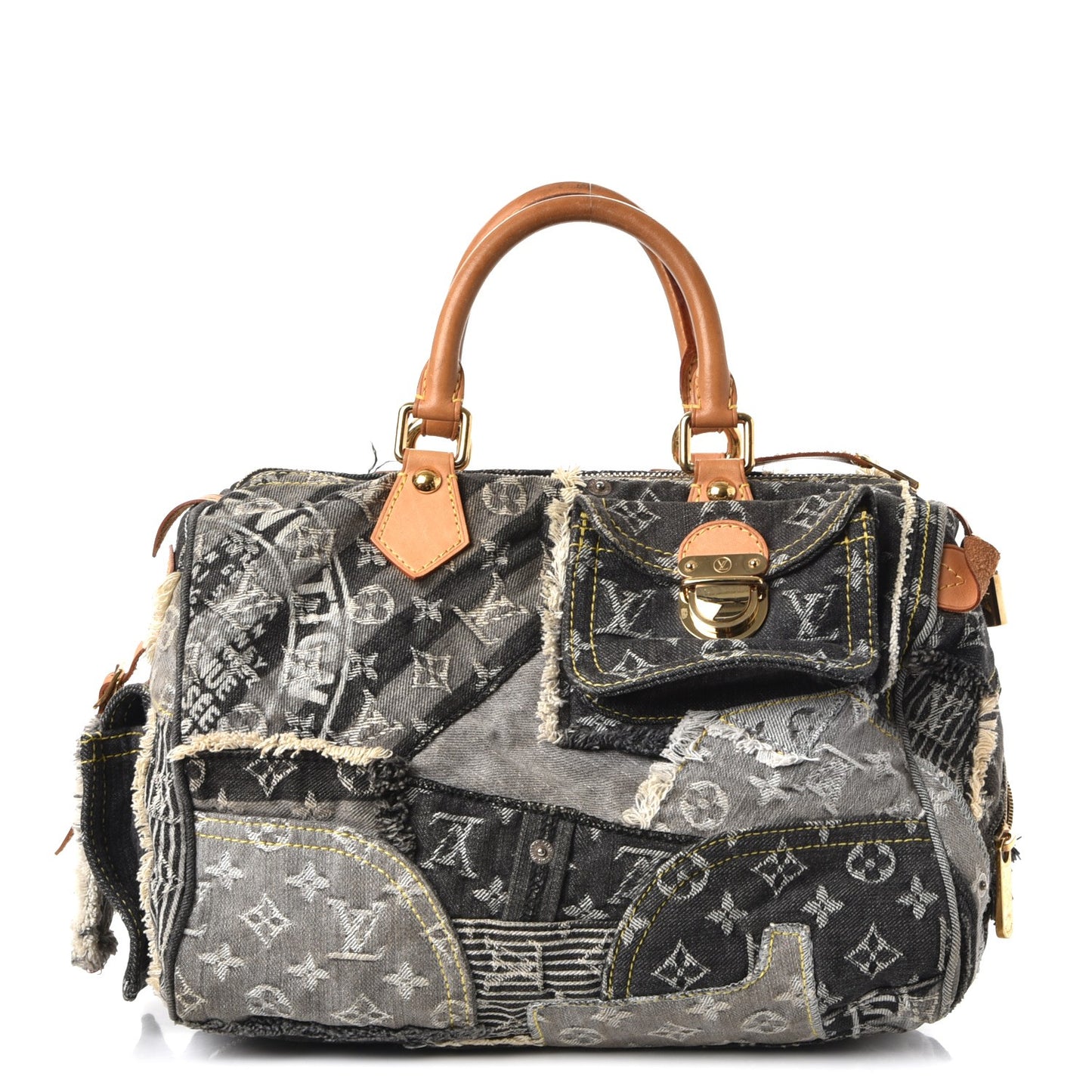 Denim Patchwork Speedy 30 Grey