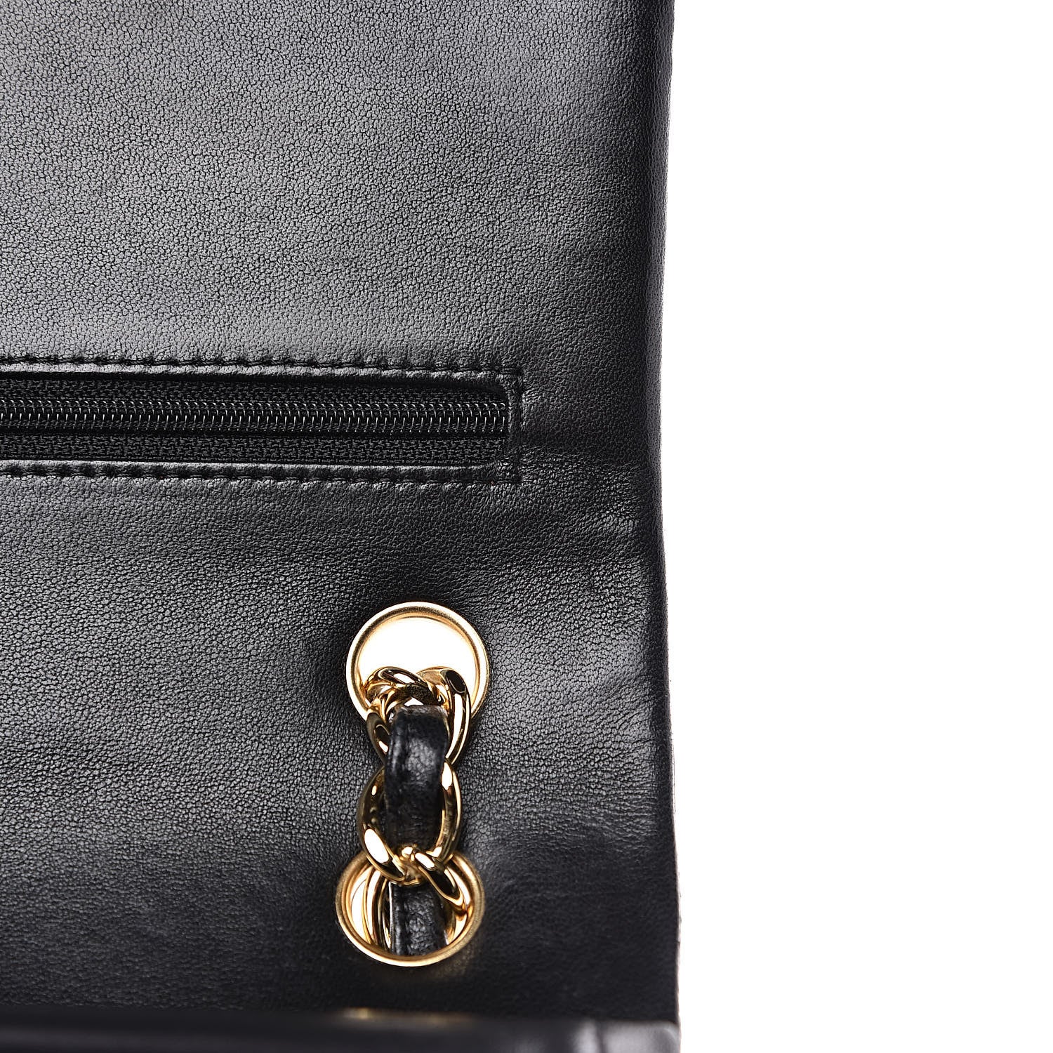 Chanel Lambskin Quilted Jumbo Double Flap Black 13 of 15
