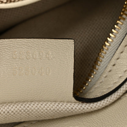 Gucci Monogram New Sakai Calfskin Lux Horsebit 1955 Tote Beige Ebony Mystic White 7 of 10