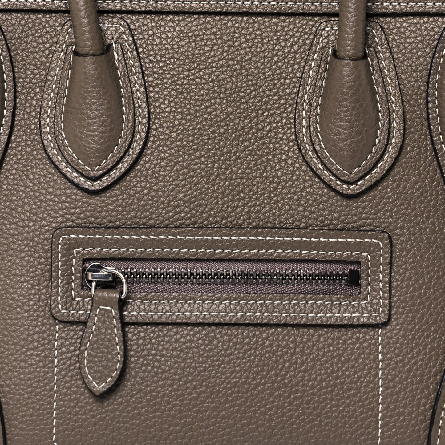 Drummed Calfskin Nano Luggage Souris