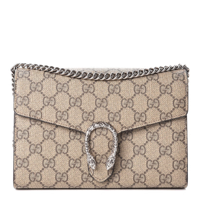 Gucci GG Supreme Monogram Mini Dionysus Chain Wallet Beige Taupe 1 of 11