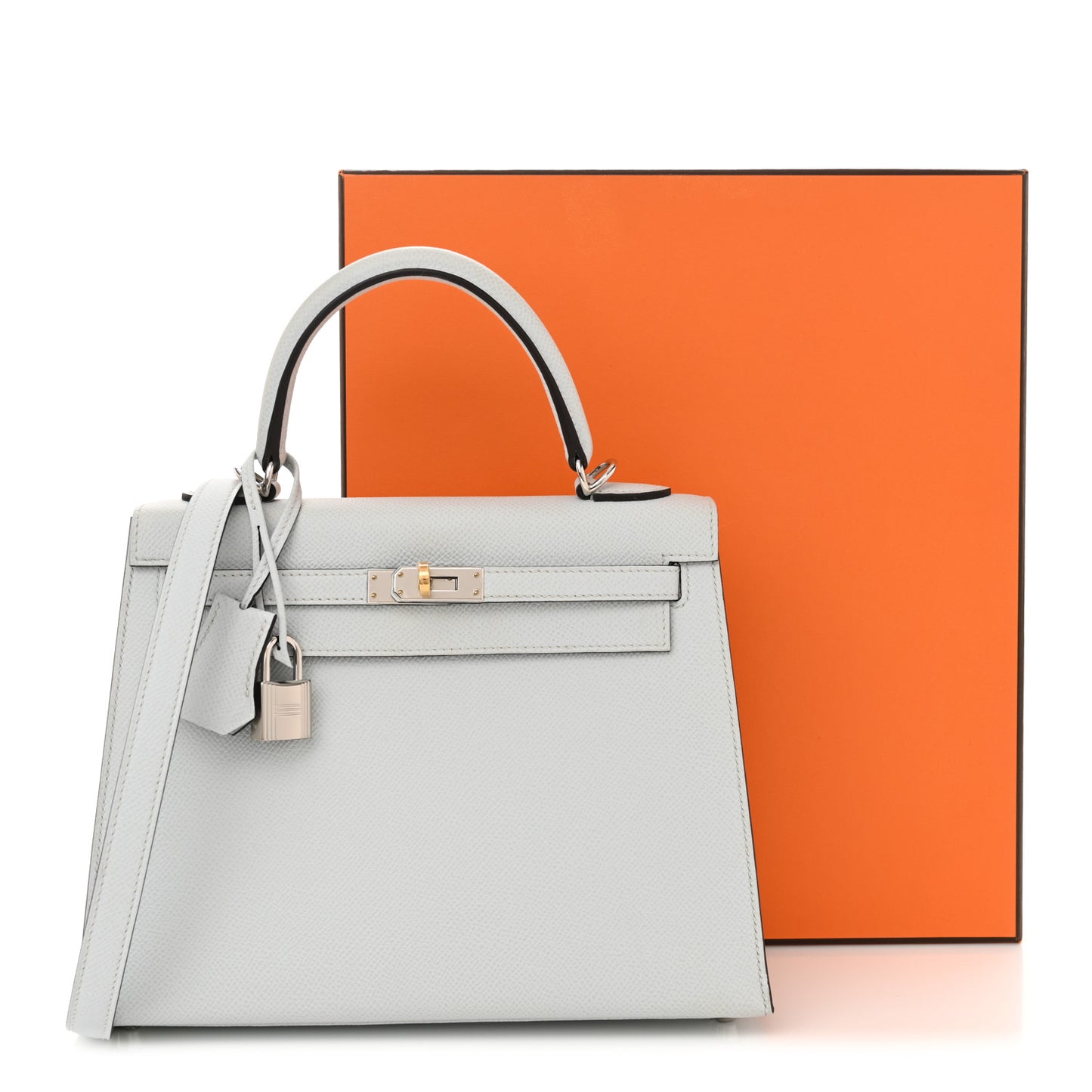 Epsom Kelly Sellier 25 Gris Platine