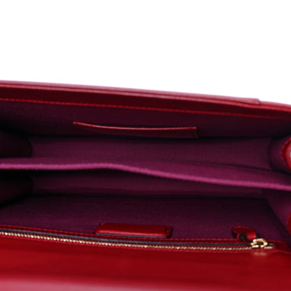 Bulgari Calfskin Serpenti Forever Top Handle Red 6 of 10