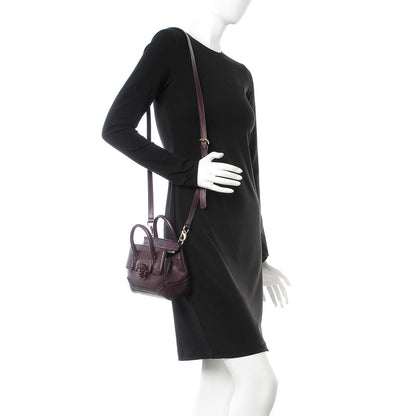 Versace Calfskin Small Palazzo Empire Bag Burgundy 3 of 8