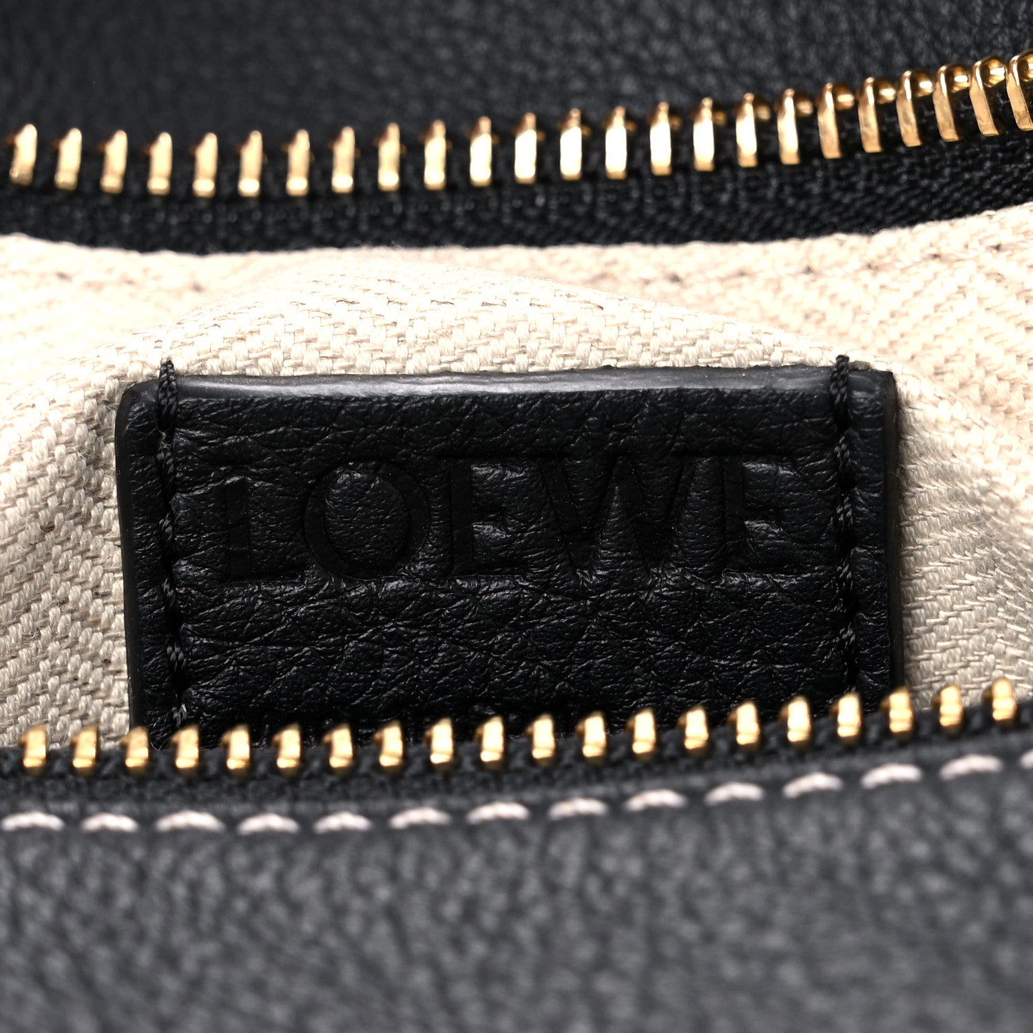 Loewe Grained Calfskin Medium Puzzle Bag Amber Light Oat 5 of 11