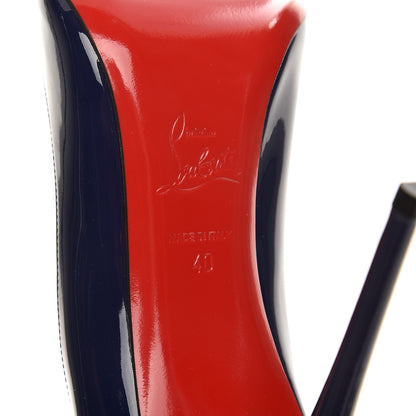 Christian Louboutin Patent Pigalle Follies 100 Pumps 40 China Blue 7 of 10